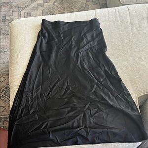 Quince Classic Black A-Line Skirt